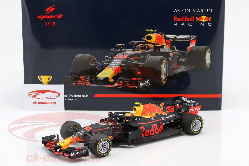 Spark 1:18 Max Verstappen Red Bull Racing RB14 #33 Winner