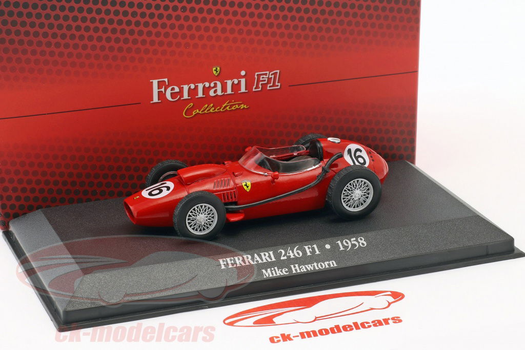 ミニカー　1/43 フェラーリ ディーノ 246 F1 フランスGP 1958 優勝車 #4 M.Hawthorn [TM43-24A] 中古】ミニカー<br> 1/43 フェラーリ ディーノ 246 F1 フランス