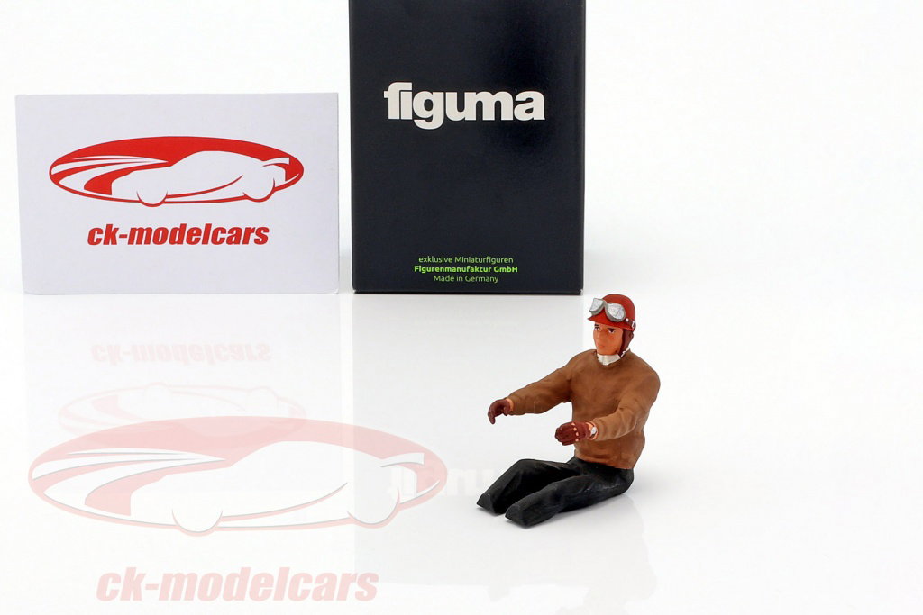 figurenmanufaktur 1:18 座っ レーサー フィギュア とともに 褐色