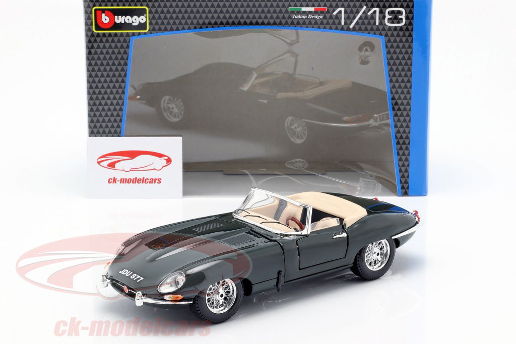 自動車 burago 1/18 JAGUAR E CABRIOLET (1961) Bburago 1961 Jaguar E Type Cabriolet 1:18 Scale Diecast Car