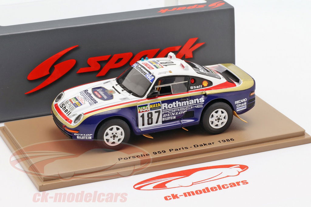ポルシェグループBパリダカ(1986)ポルシェディーラー物1/43ミニチャンプス ポルシェグループBパリダカ(1986)ポルシェディーラー物1/43