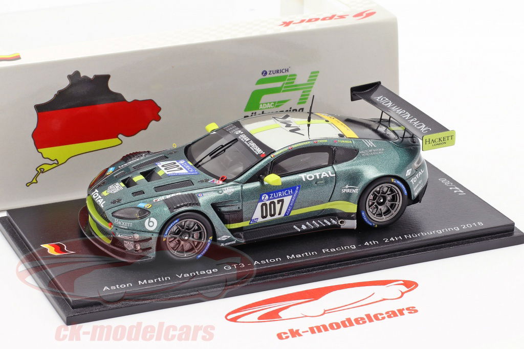 希少！1/43 spark R'ms vantage GT3 #762 Spark 1:43 Aston Martin Vantage GT3 #7 24h Nürburgring 2018