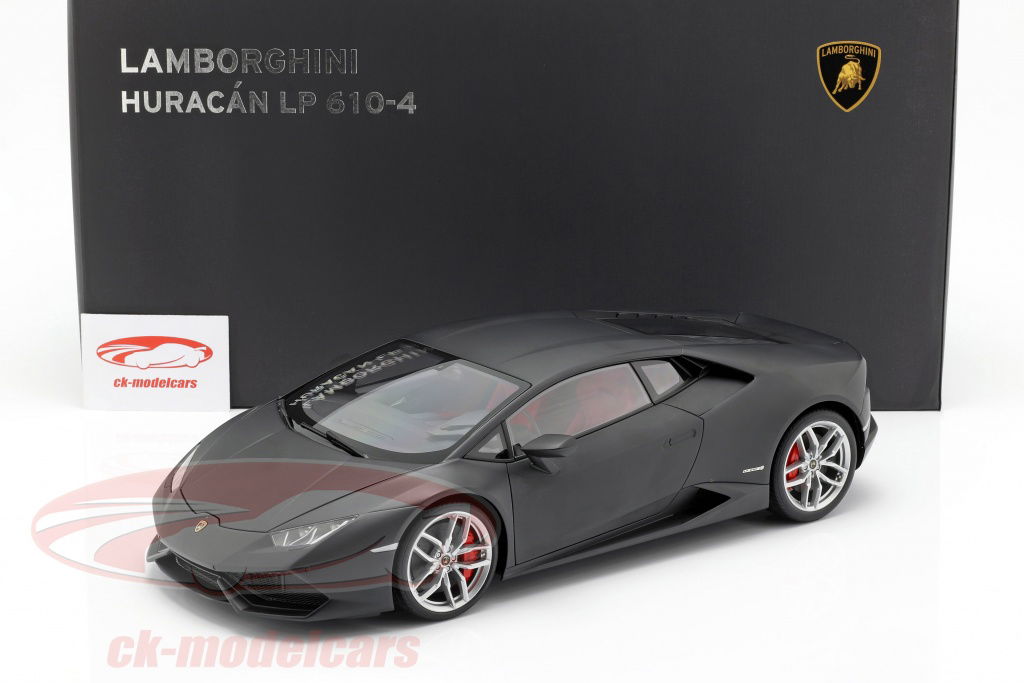 AUTOart Lamborghini Huracan LP 610-4 グレイ AUTOart 1:12 Lamborghini Huracan LP610-4 Year 2014 mat black 12096