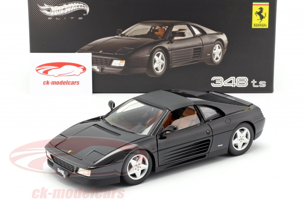 HotWheels Elite 1:18 Ferrari 348 ts black X5481 model car X5481