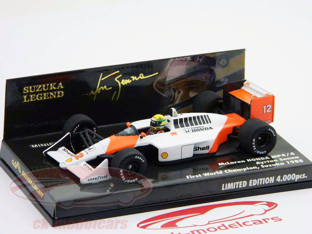 自動車 MINICHAMPS Ayrton Senna 1/43 Minichamps 1:43 Ayrton Senna McLaren MP4/4 #12 Brazilian GP