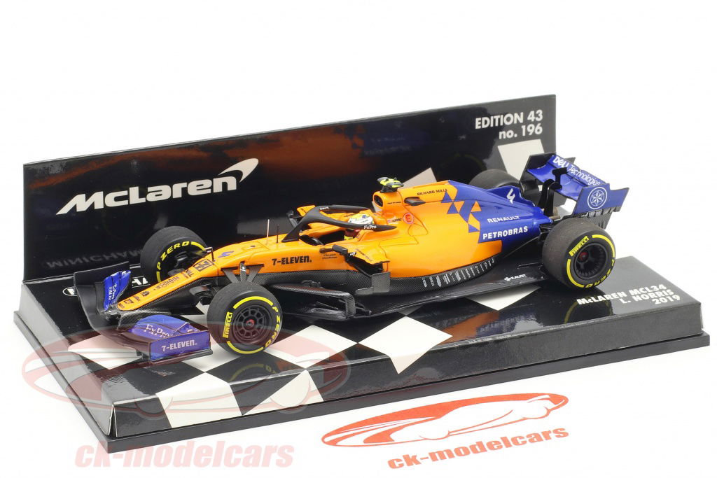 Minichamps 1:43 Lando Norris McLaren MCL34 #4 formula 1 2019