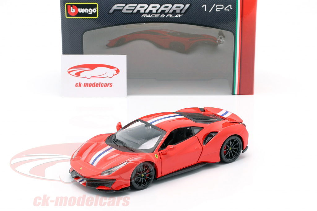 Bburago 1:24 Ferrari 488 Pista year 2018 red 18-26026 model car 18