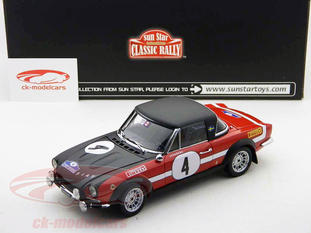 Sun Star Models 1:18 Fiat 124 Abarth #4 Winner Acropolis