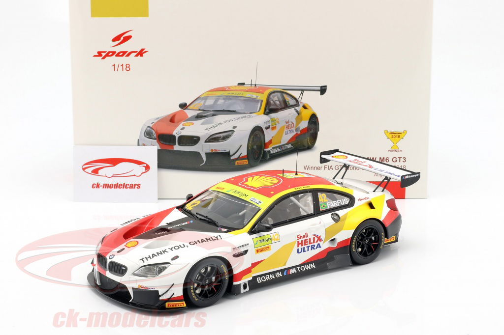 Spark 1:18 BMW M6 GT3 #42 Winner FIA GT World Cup Macau 2018