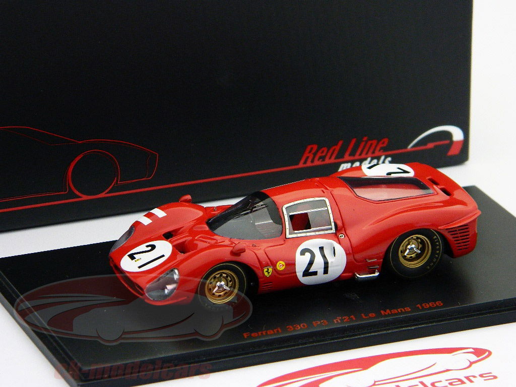 【Red Line】Ferrari 330 P3 n°21 1966 #RL1 Spark 1:43 Ferrari 330 P3 #21 24h LeMans 1966 Bandini