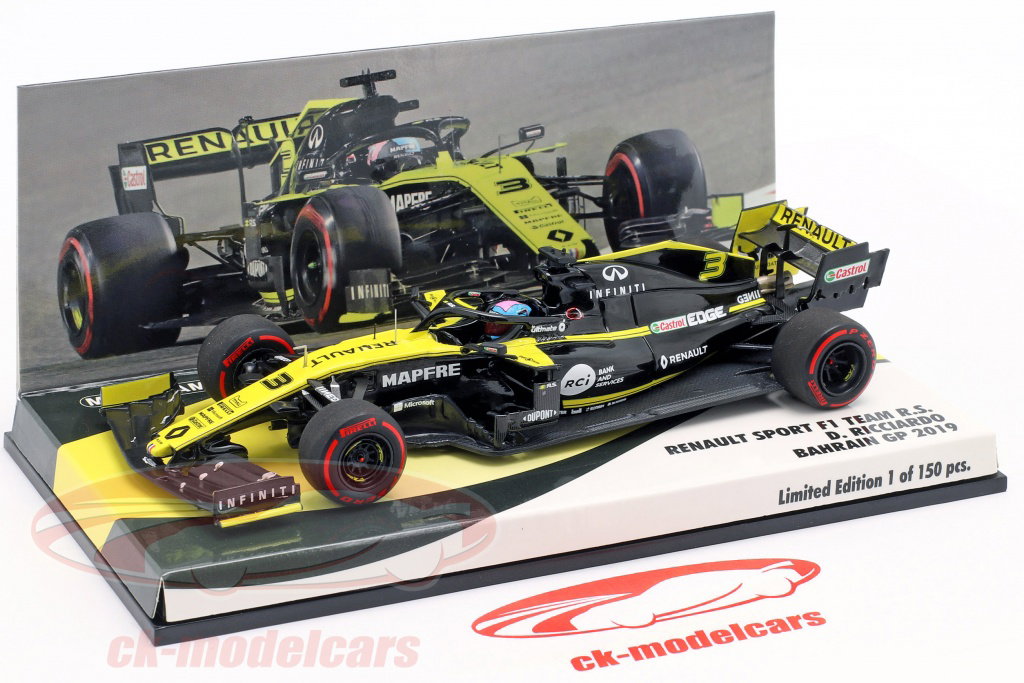 Minichamps 1:43 Daniel Ricciardo Renault R.S.19 #3 バーレーン GP