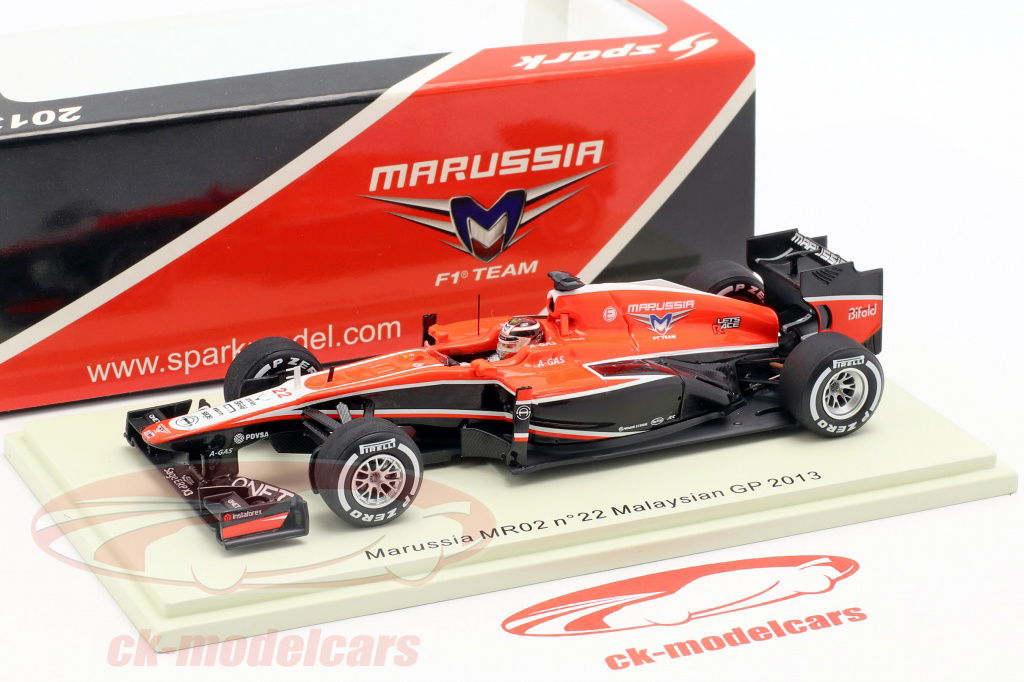 Spark 1:43 Jules Bianchi Marussia MR02 #22 Malaysia GP