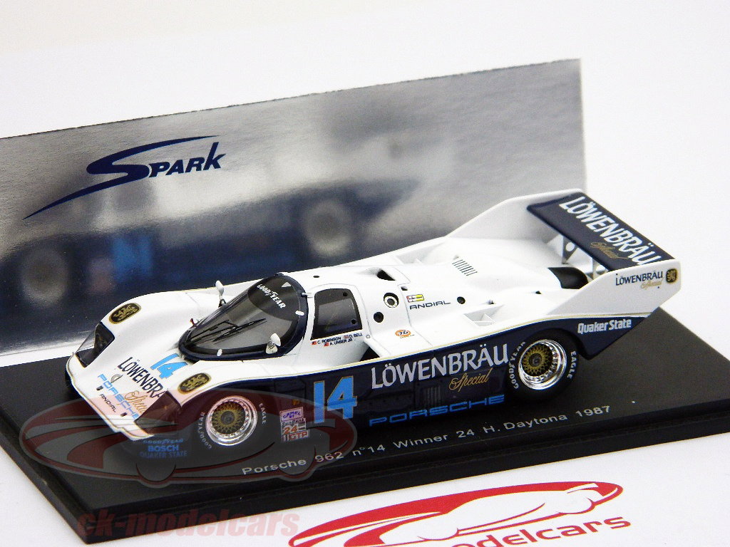 絶版新品未開封品 1/43 MOMO ポルシェ 962 デルマー　2H 1988 1/43 Spark ポルシェ 962 Del Mar 2H 1988 momo G.モレッティ(momo創業