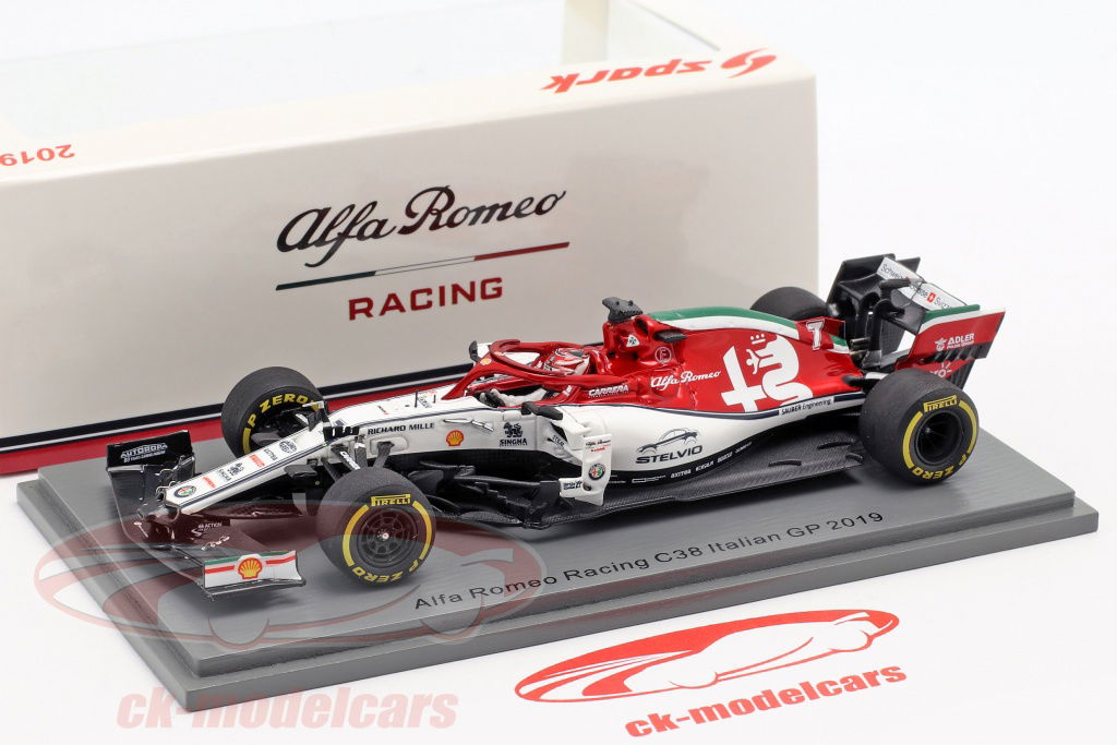 Spark 1:43 Kimi Räikkönen Alfa Romeo Racing C38 #7 italian GP