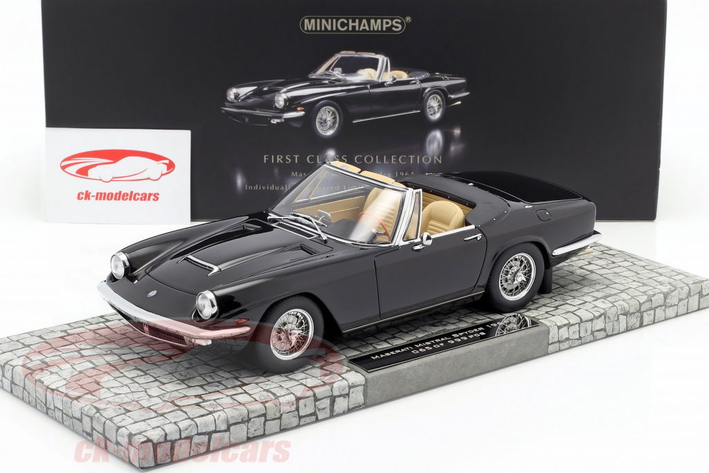 特価 MINICHAMPS (1/18) マセラティ Mistral Minichamps 1:18 Maserati Mistral Spyder Year 1964 black