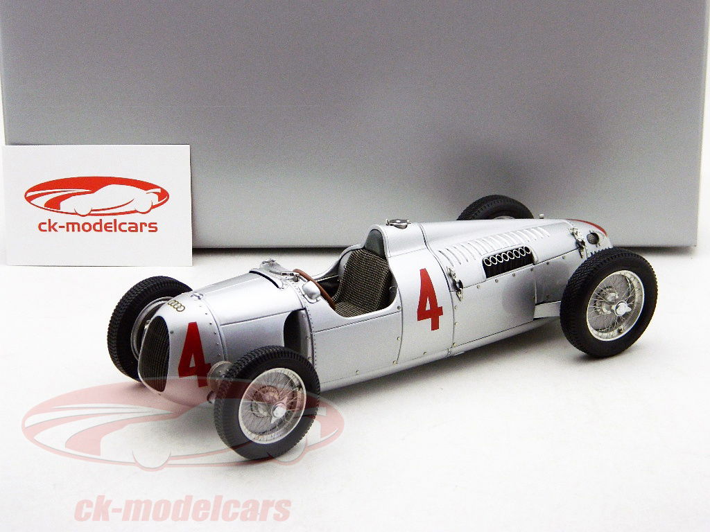 【希少品】 CMC GmbH Auto Union Type C 1/18 CMC 1:18 Auto Union Typ C year 1936/37 silver M-034 model