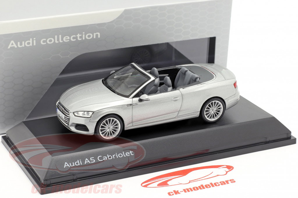 Spark 1:43 Audi A5 Cabriolet 築 2017 florett銀 5011705331 モデル