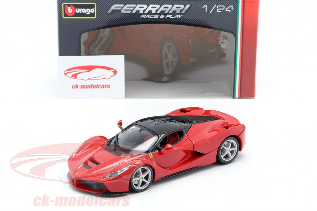 Bburago 1:24 Ferrari LaFerrari red black 18-26001 model car 18