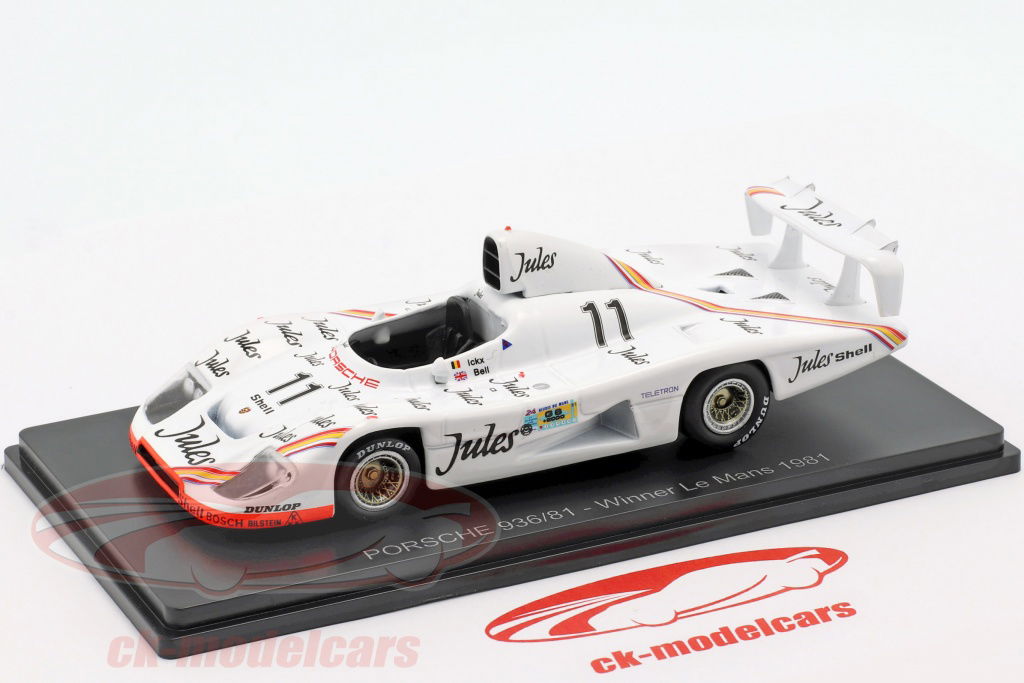 Spark 1:43 Porsche 936/81 #11 Winner 24h LeMans 1981 Ickx, Bell