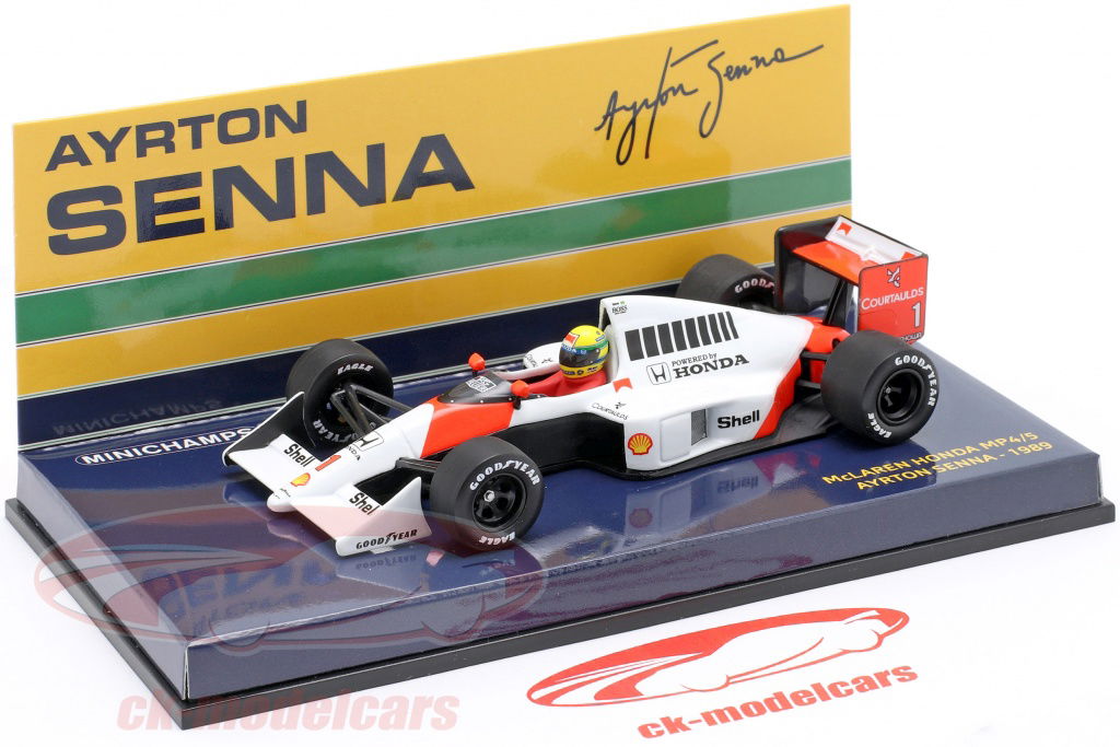 Minichamps 1:43 Ayrton Senna McLaren MP4/5 #1 formula 1 1989