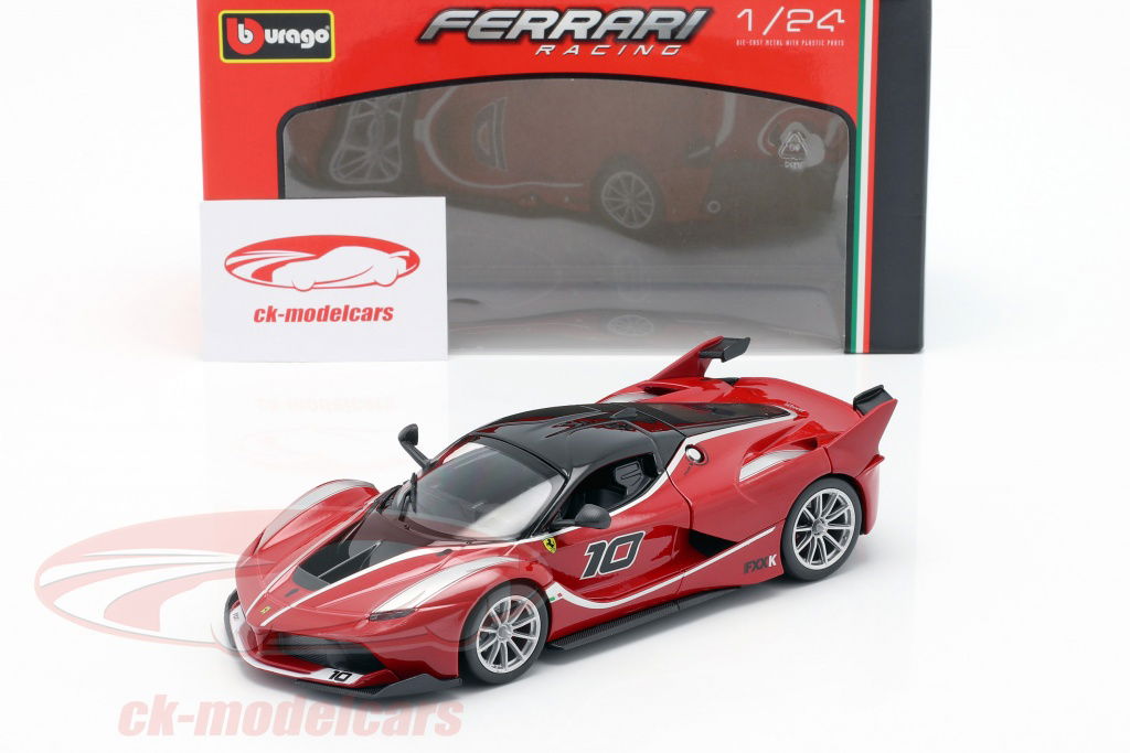 Bburago 1:24 Ferrari FXX-K #10 red 18-26301R model car 18-26301R