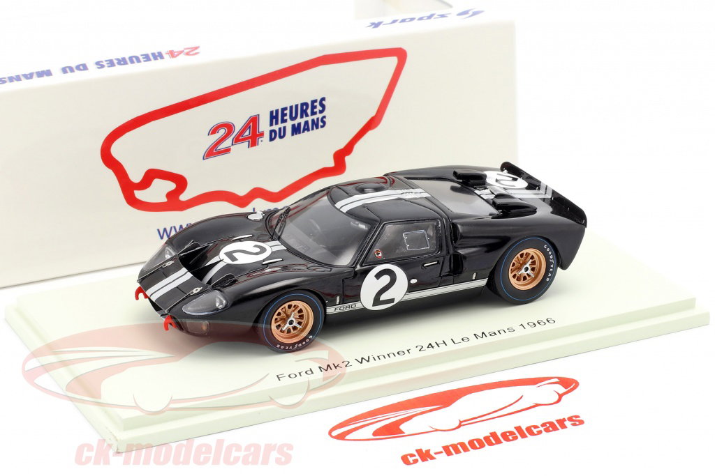 Spark 1:43 Ford GT40 MK2 #2 优胜者24h LeMans 1966 McLaren, Amon