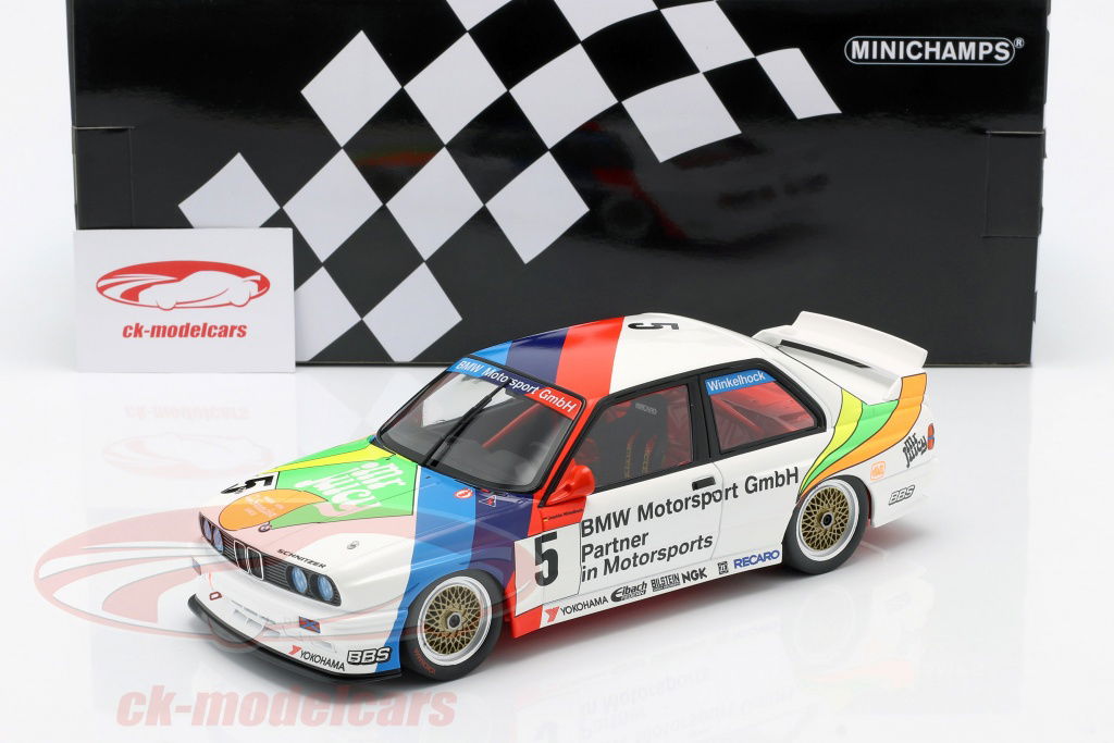 BMW M3 E30 German Touring 1990 ミニチャンプス18 SOLIDO 1/18 1990 BMW M3 E30 Yokohama: Diecast Toy Car with