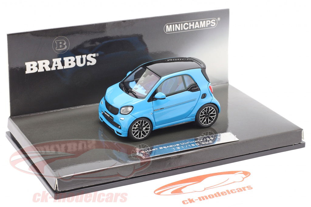 smartBRABUS ミニカー 青 MINICHAMPS ミニチャンプス 1/43 スマート ブラバス アルティメット125 2017