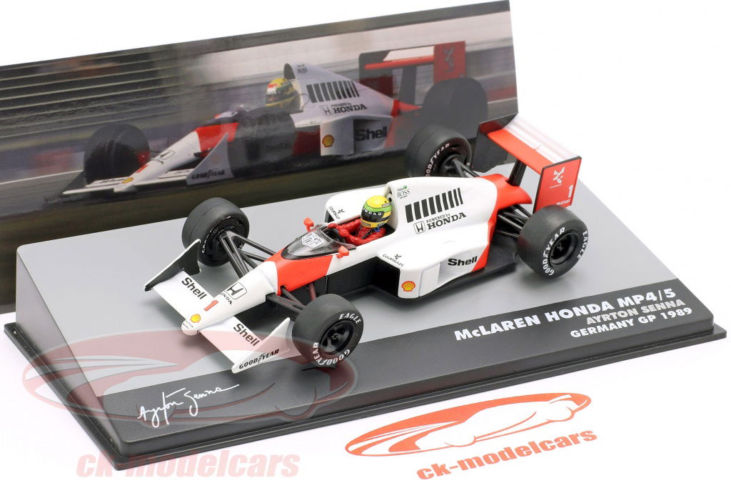 ミニカー Ayrton Senna McLaren MP4/5-Honda 1/43 Altaya 1:43 Ayrton Senna McLaren MP4/5 #1 Winner Germany GP