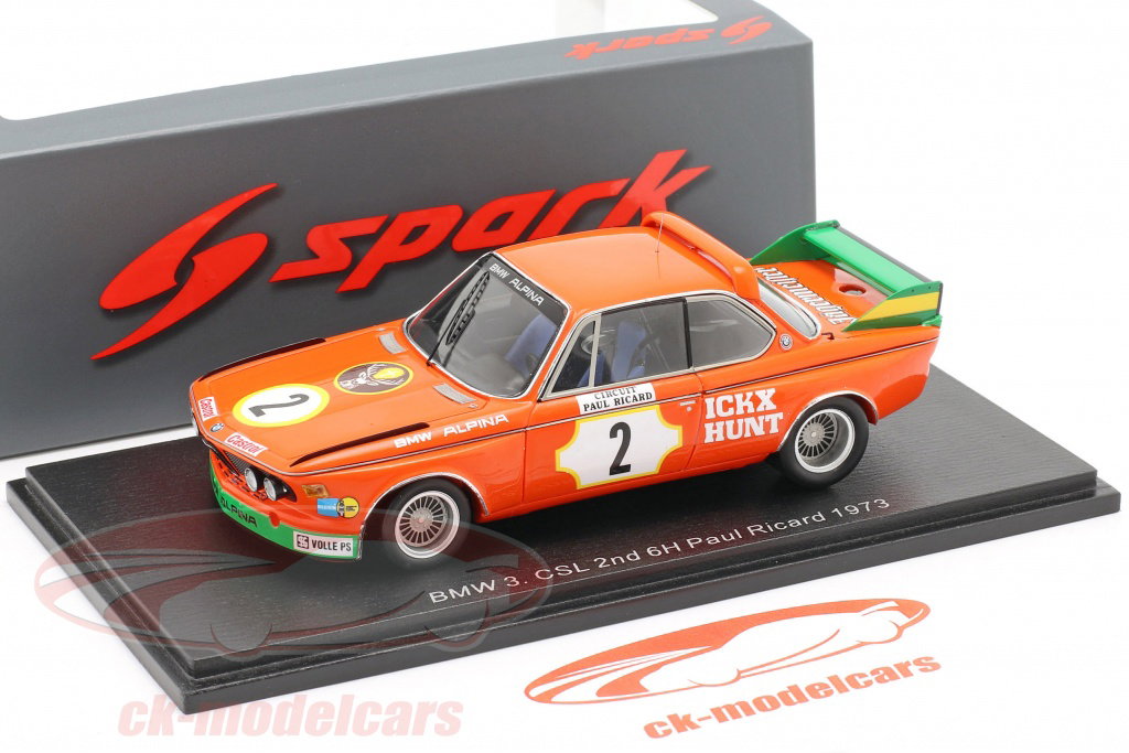 Spark 1:43 BMW 3.0 CSL #2 2番目 6h Paul Ricard 1973 Ickx, Hunt
