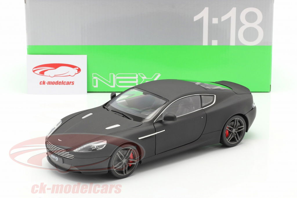 Welly 1:18 Aston Martin DB9 Coupe Year 2010 mat black