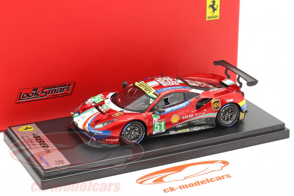 LookSmart 1:43 Ferrari 488 GTE Evo #51 Winner LMGTE Pro