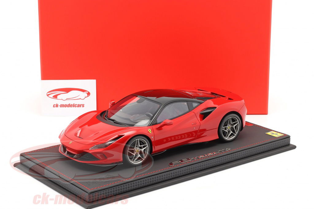 自動車 Ferrari F8 Tributo 1/18 BBR Models 1/18 BBR Ferrari F8 Tributo (Red with Italian Flag Stripe
