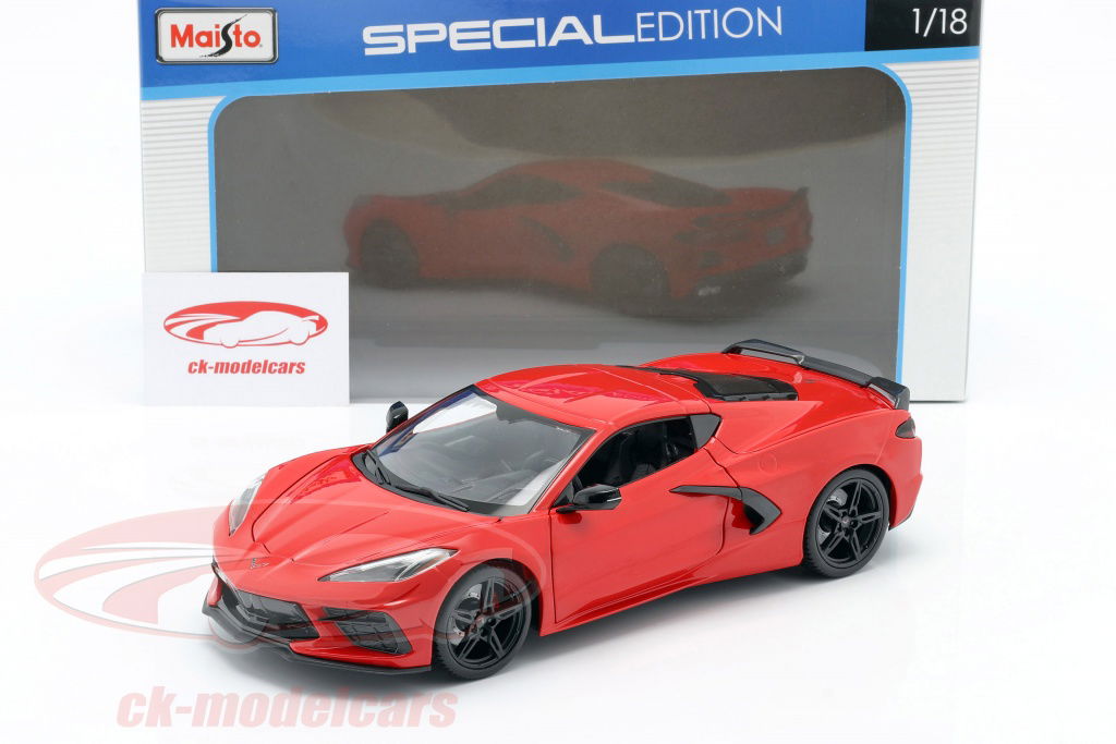 Maisto 1:18 Chevrolet Corvette C8 Stingray year 2020 red 31447