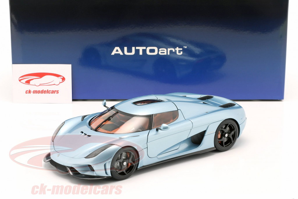 AUTOart 1:18 Koenigsegg Regera 建設年 2016 地平線 青い 79028
