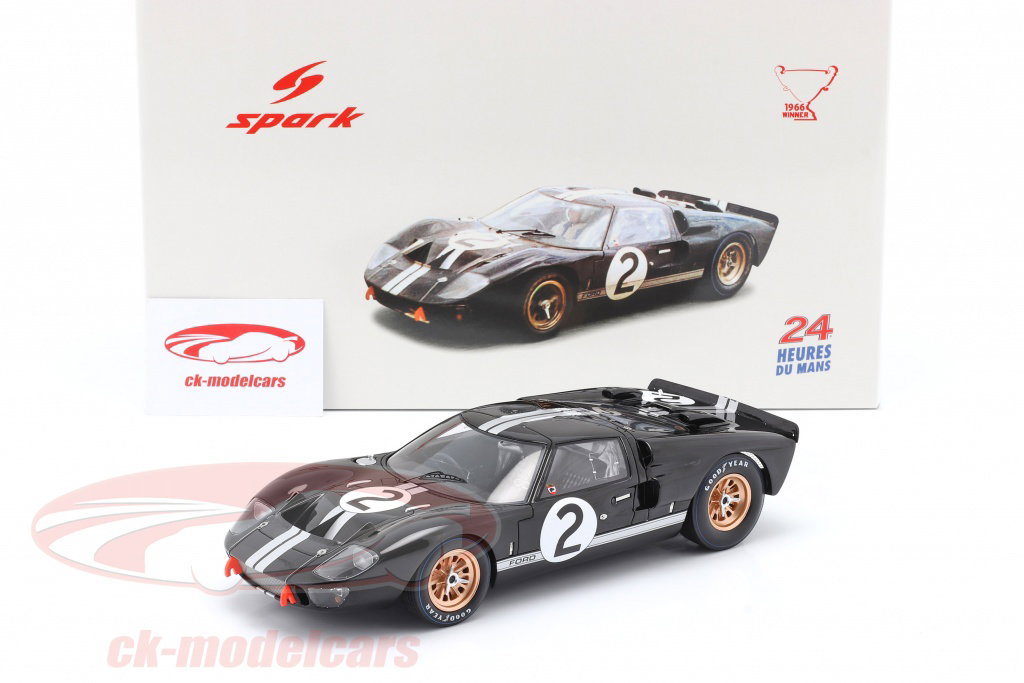 18LM66 SPARK 1:18 Ford MK 2 #2 Winner 24H Le Mans 1966 B. McLaren - C. Amon
