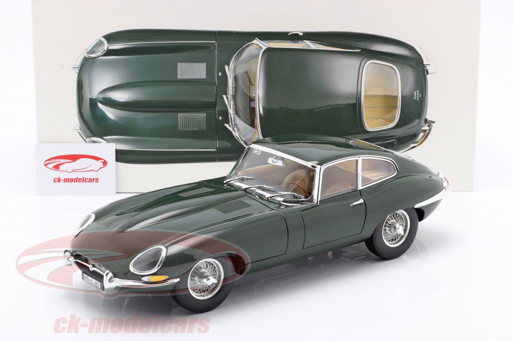 No334 ミニカー1/12 NOREV jaguar E-TYPE 1961 Norev 1:12 Jaguar E-Type Coupe year 1961 green 122710 model