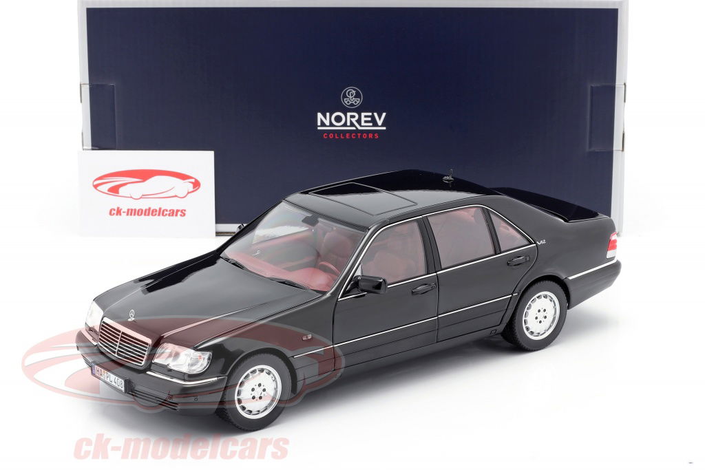 Norev 1:18 Mercedes-Benz S600 (W140) year 1997 black 183722 model