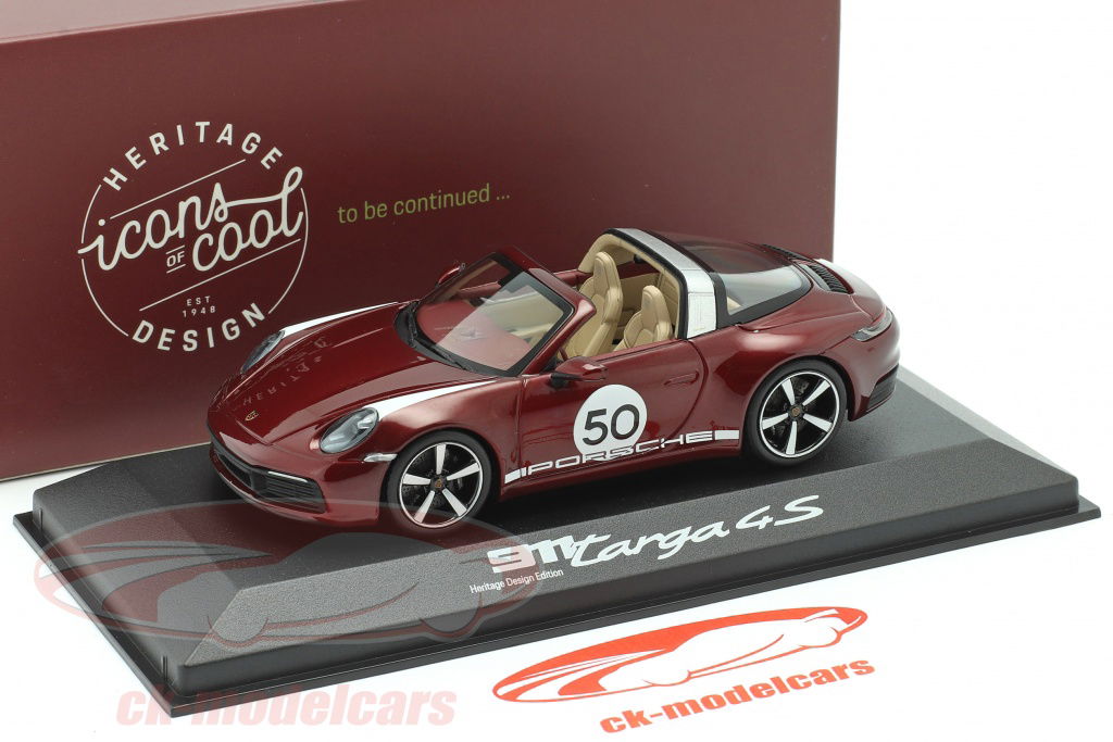 【MINICHAMPS】限定504台　Porsche 911 Targa Minichamps 1:43 Porsche 911 Targa 4 GTS (992) in Ruby Star