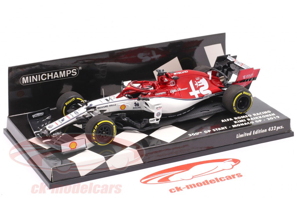 Minichamps 1:43 Kimi Räikkönen Alfa Romeo C38 #7 300th formula 1