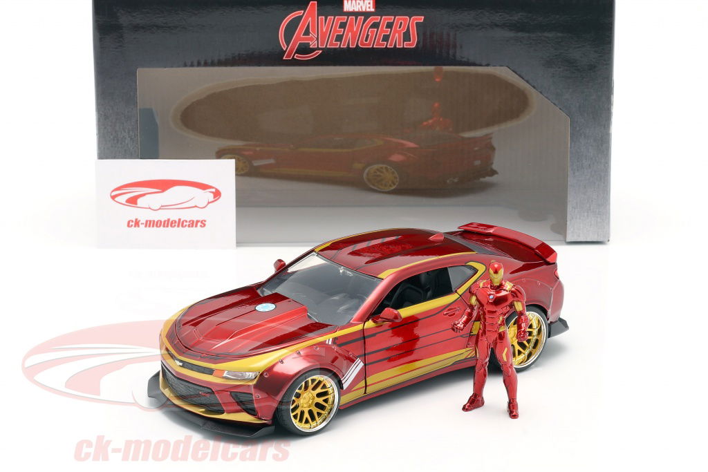Chevrolet - Actionアクション/Camaroカマロ ストックカー #3 1/24 絶版限 Jadatoys 1:24 Chevrolet Camaro 2016 with figure Iron Man