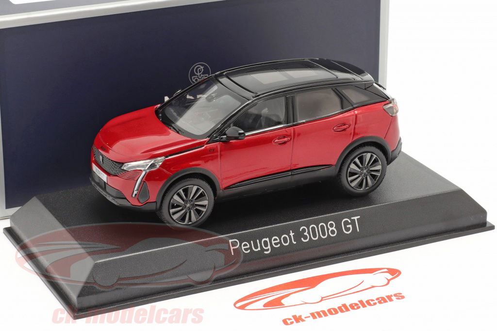 Norev 1:43 Peugeot 3008 GT year 2020 red / black 473922