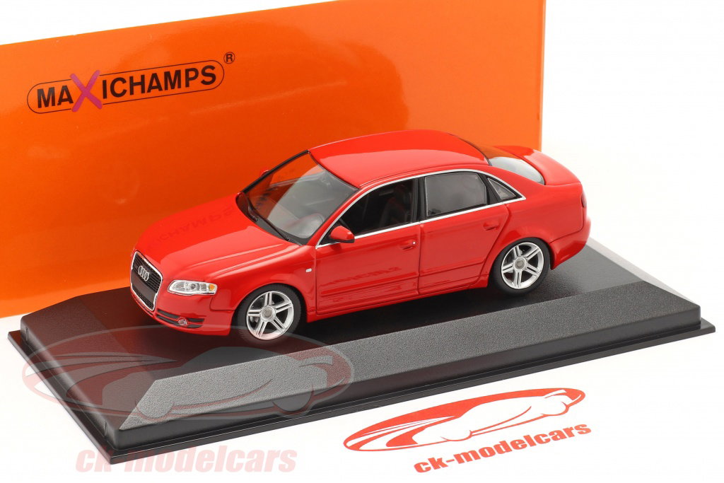 Minichamps 1:43 Audi A4 year 2004 red 940014401 model car