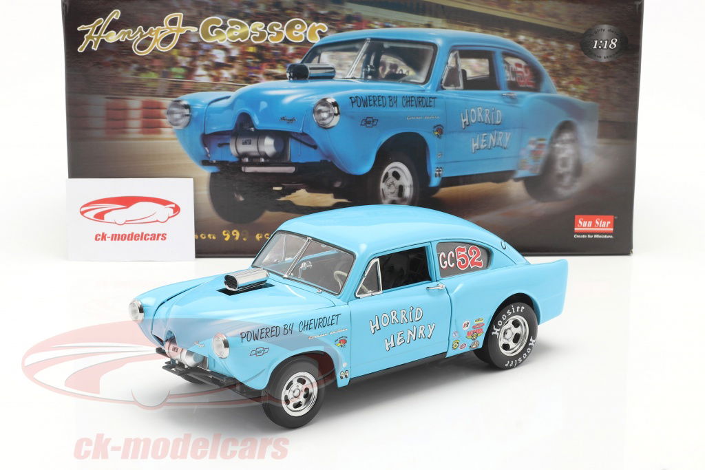 Sun Star Models 1:18 Kaiser Henry J Gasser 1951 Horrid Henry blue