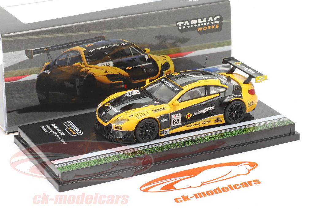 Tarmac Works BMW M6 GT3 1/64 レーシングモデル Tarmac Works 1:64 BMW M6 GT3 #88 eRacing season 1 HongKong