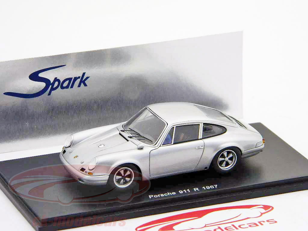 Spark 1:43 Porsche 911 R 1967 silver S0911 model car S0911