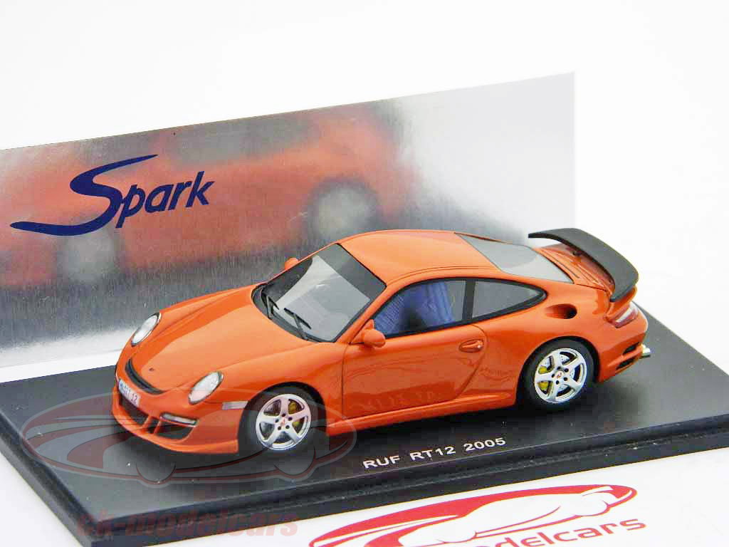 Spark 1:43 Porsche RUF RT12 year 2005 orange S0704 model car S0704