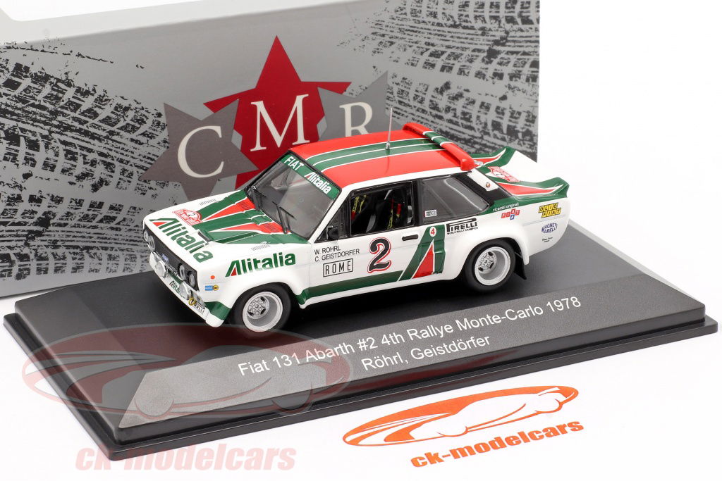CMR 1:43 Fiat 131 Abarth #2 4th Rally Monte Carlo 1978 Röhrl