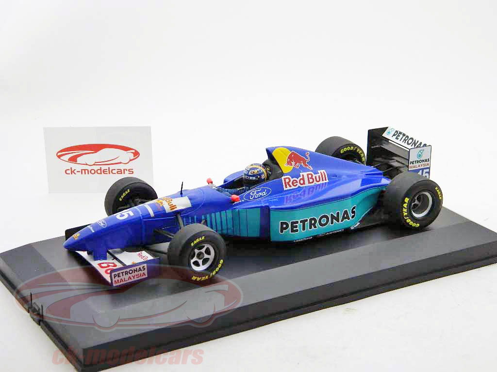 ミニカー　[箱破損] 1/18 SAUBER FORD C14 H.H.フレンツェン 1995 RedBull #30(ブルー) [511951830] Box broken] 1/18 SAUBER FORD C14 H. H. Frenzen 1995 RedBull