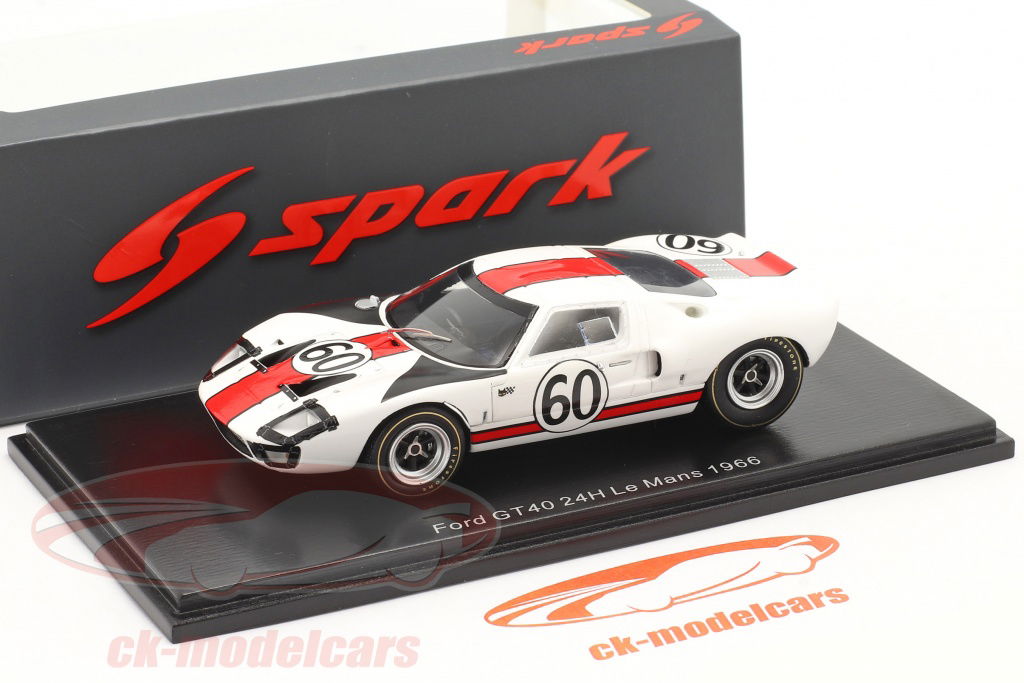 Spark 1:43 Ford GT40 #60 24h LeMans 1966 Ickx, Neerpasch
